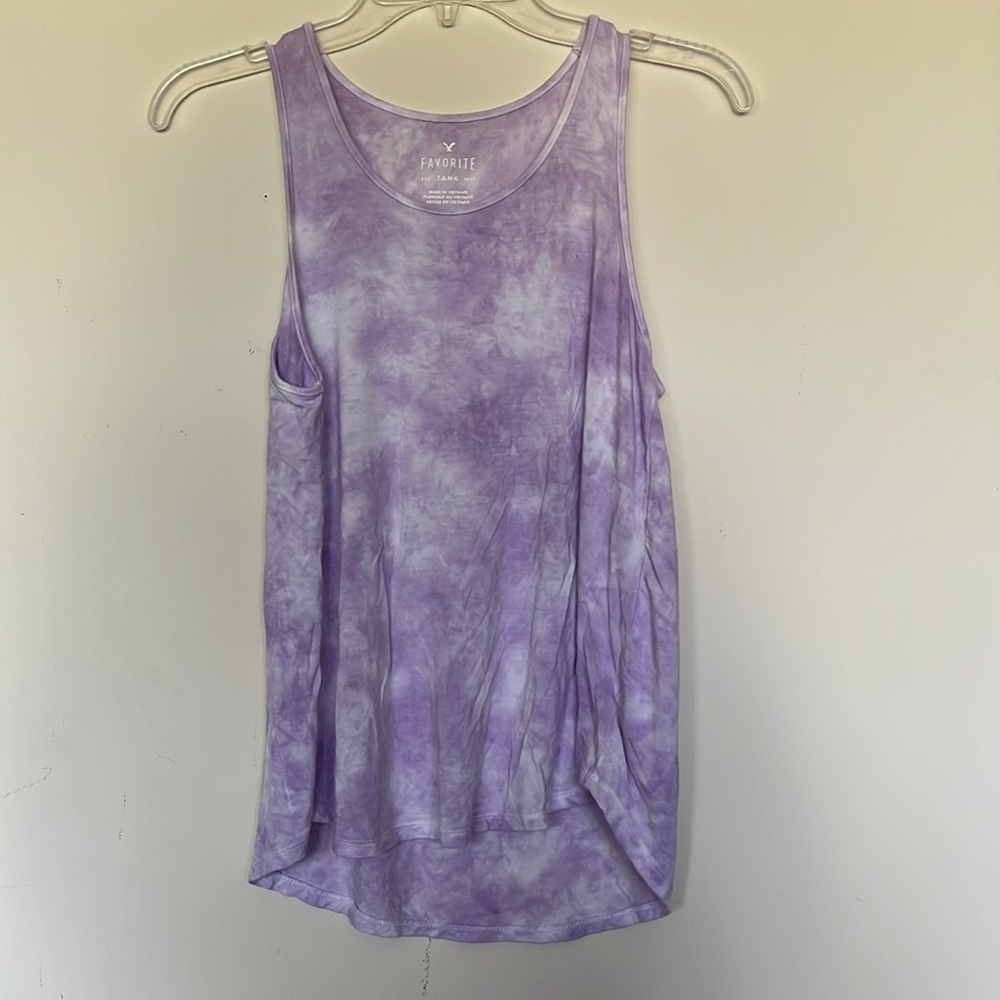 American eagle favorite tank, size small, lavender, tie-dye